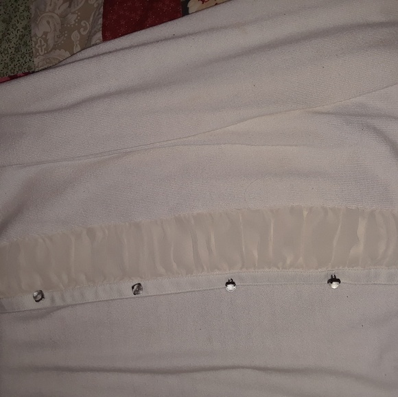 White/Cream sweater jacket - Picture 4 of 4